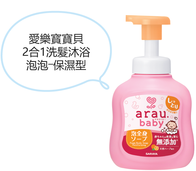 愛樂寶寶貝 2合1洗髮沐浴泡泡—滋潤型